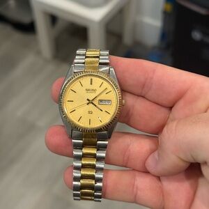 Seiko Gold and Silver Men's Watch